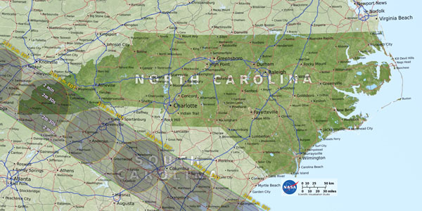 image of north carolina map