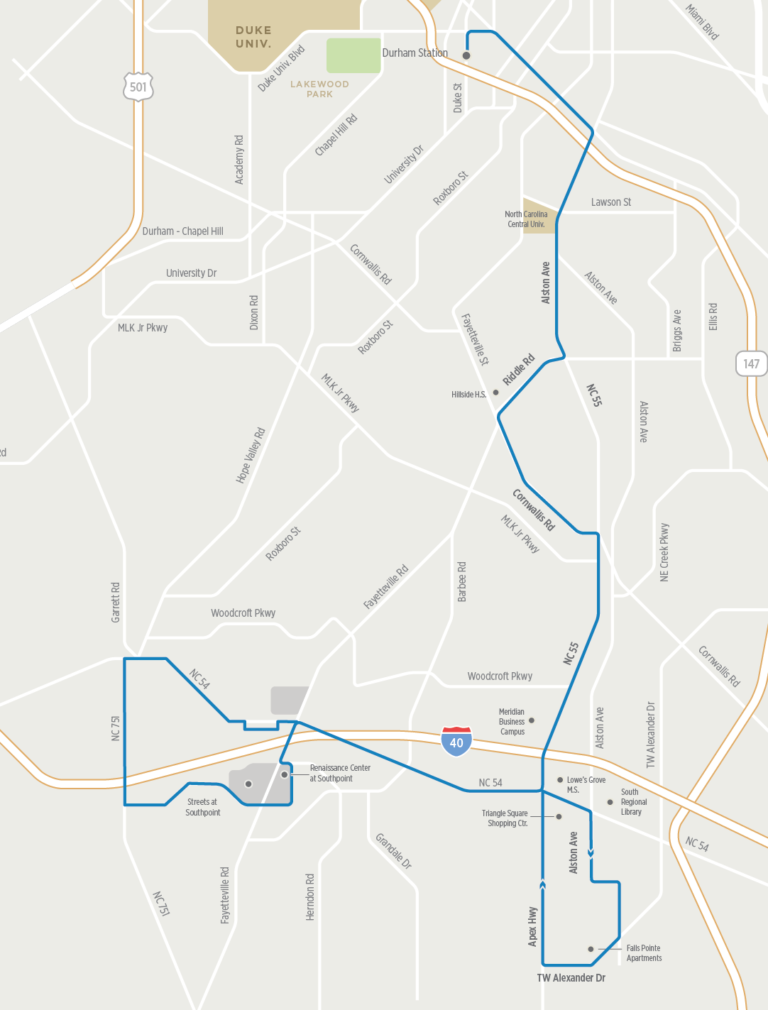 Proposed Route 12 Night