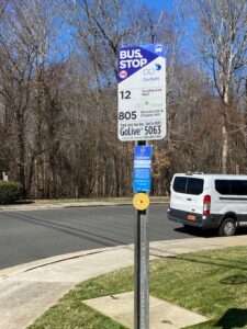 Bus Stop GoLive #5063- NC 54 at Residence Inn Blvd (WB)