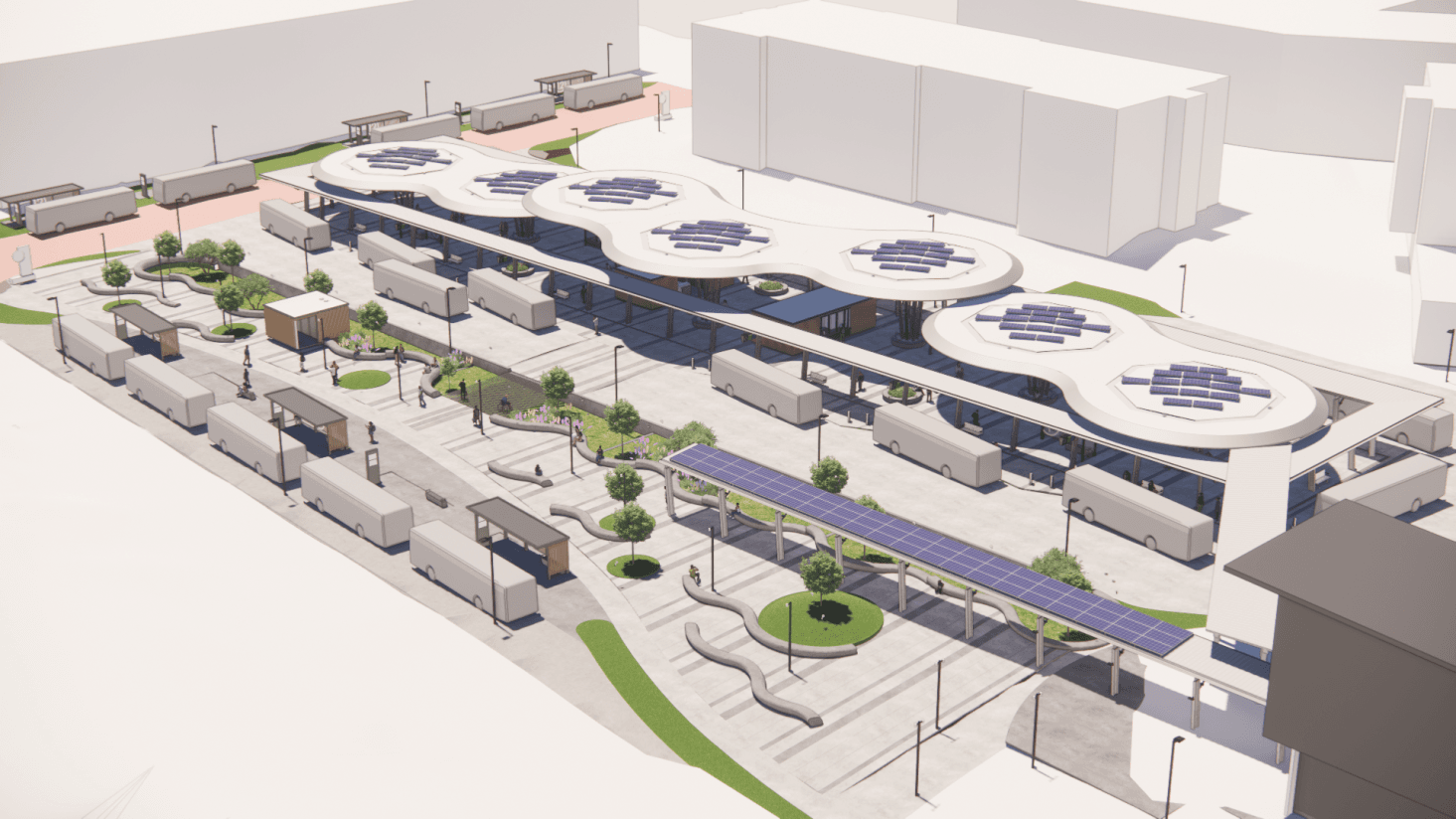 Durham station project render image